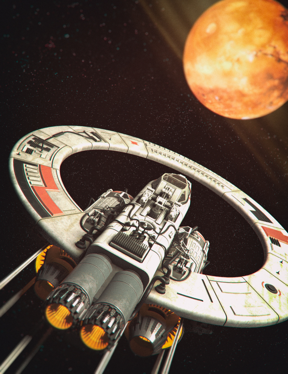 Starship R01 by: Mely3D, 3D Models by Daz 3D