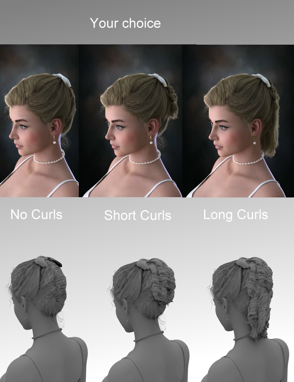 Kelya Curls Updo Hair for Genesis 8 Female(s) Kelya Curls Updo Hair for Genesis 8 Female(s) by: Neftis3D, 3D Models by Daz 3D