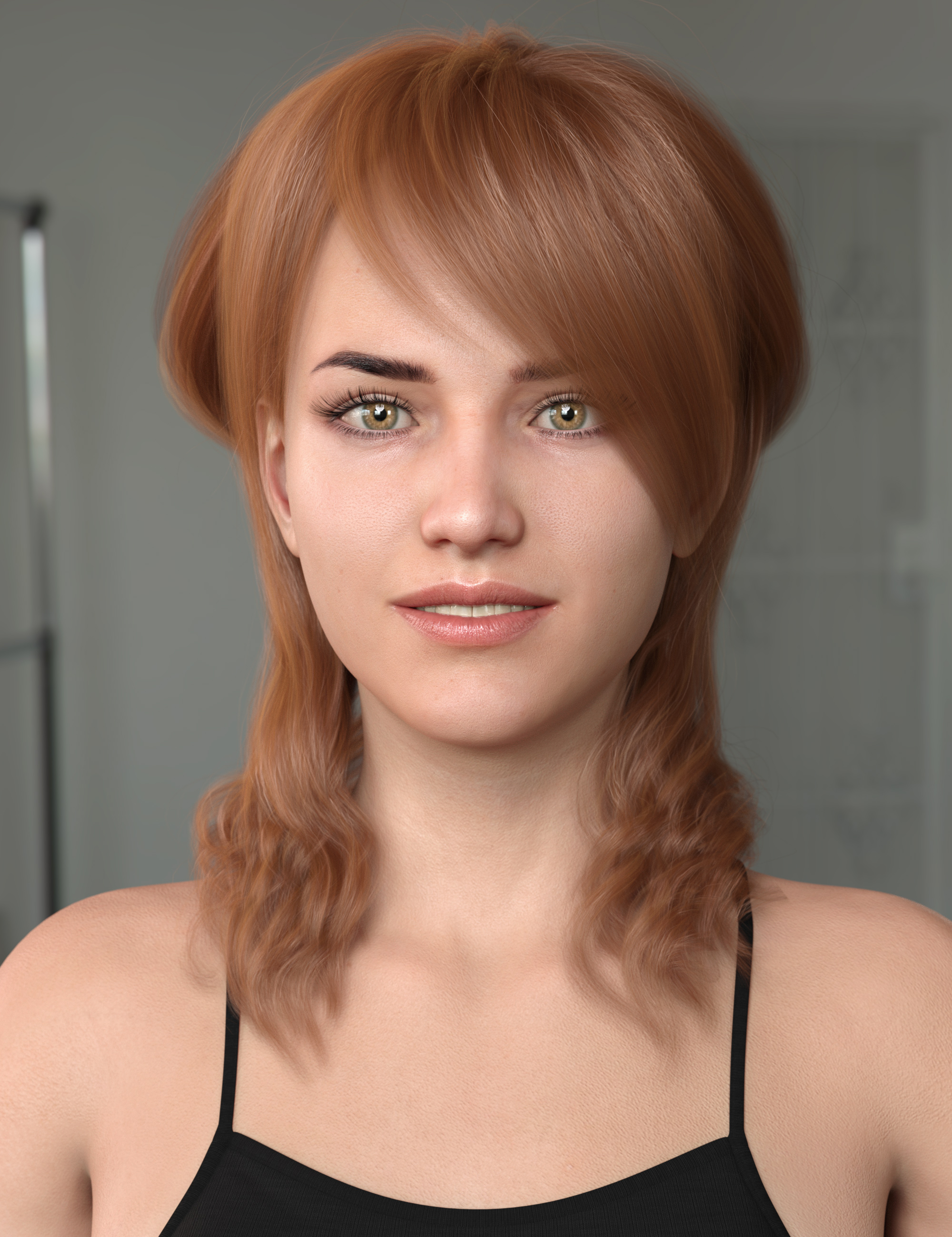 Back Updo Hair for Genesis 3 and 8 Female(s) by: outoftouch, 3D Models by Daz 3D