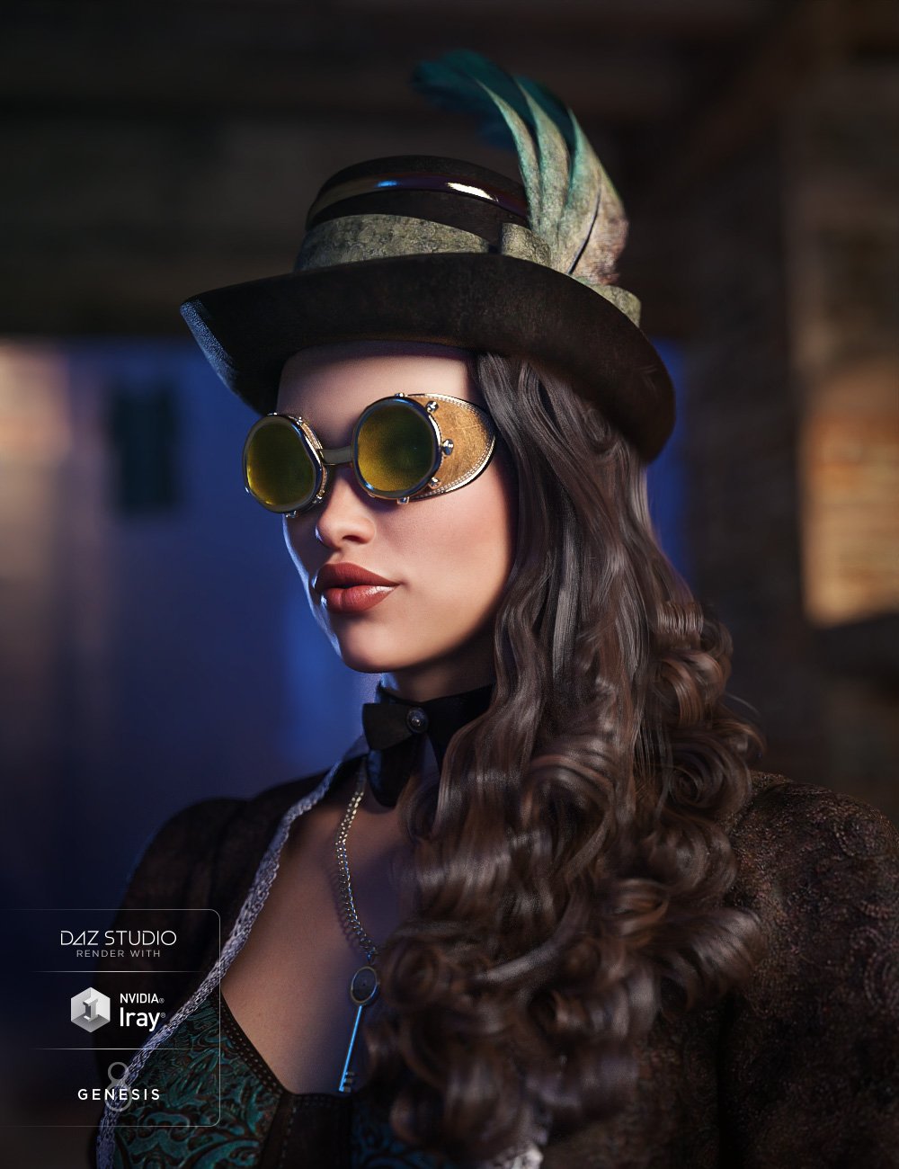 Universal Dress: Brass and Bows Universal Dress: Brass and Bows by: Shox-Design, 3D Models by Daz 3D