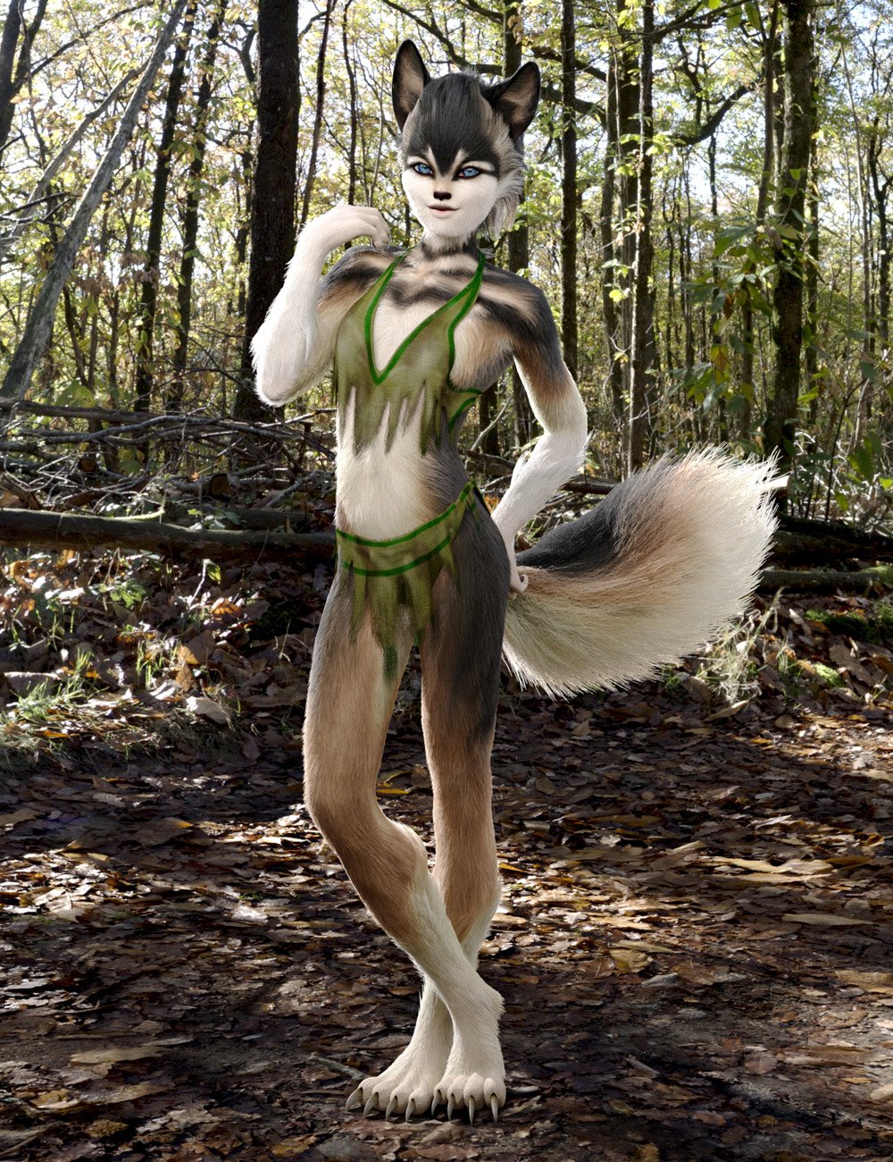 She Wolf with dForce Hair for Genesis 8 Female She Wolf with dForce Hair for Genesis 8 Female by: WillDupreMAB, 3D Models by Daz 3D