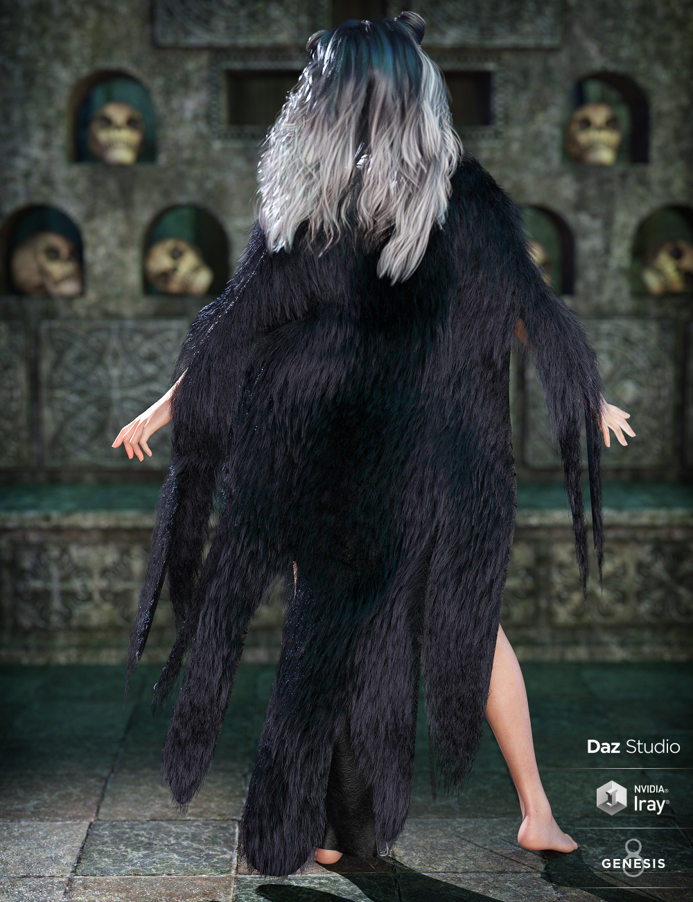 dForce Corveyn Outfit for Genesis 8 Female(s) by: Arki, 3D Models by Daz 3D