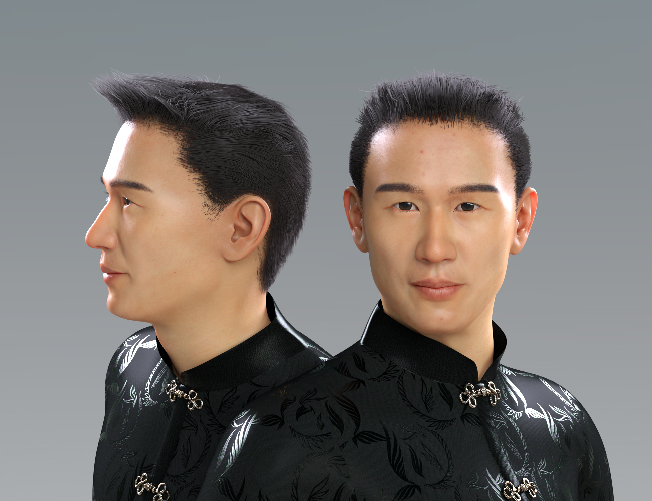 Gustavo Hair for Genesis 8 Male(s) by: Titan Xi, 3D Models by Daz 3D