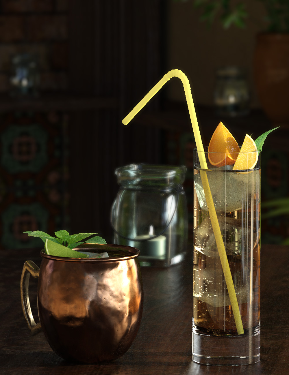 Fancy Cocktails by: esha, 3D Models by Daz 3D