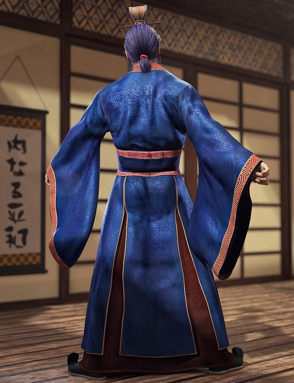 Peacock Hanfu Outfit for Genesis 8 Male Peacock Hanfu Outfit for Genesis 8 Male by: , 3D Models by Daz 3D