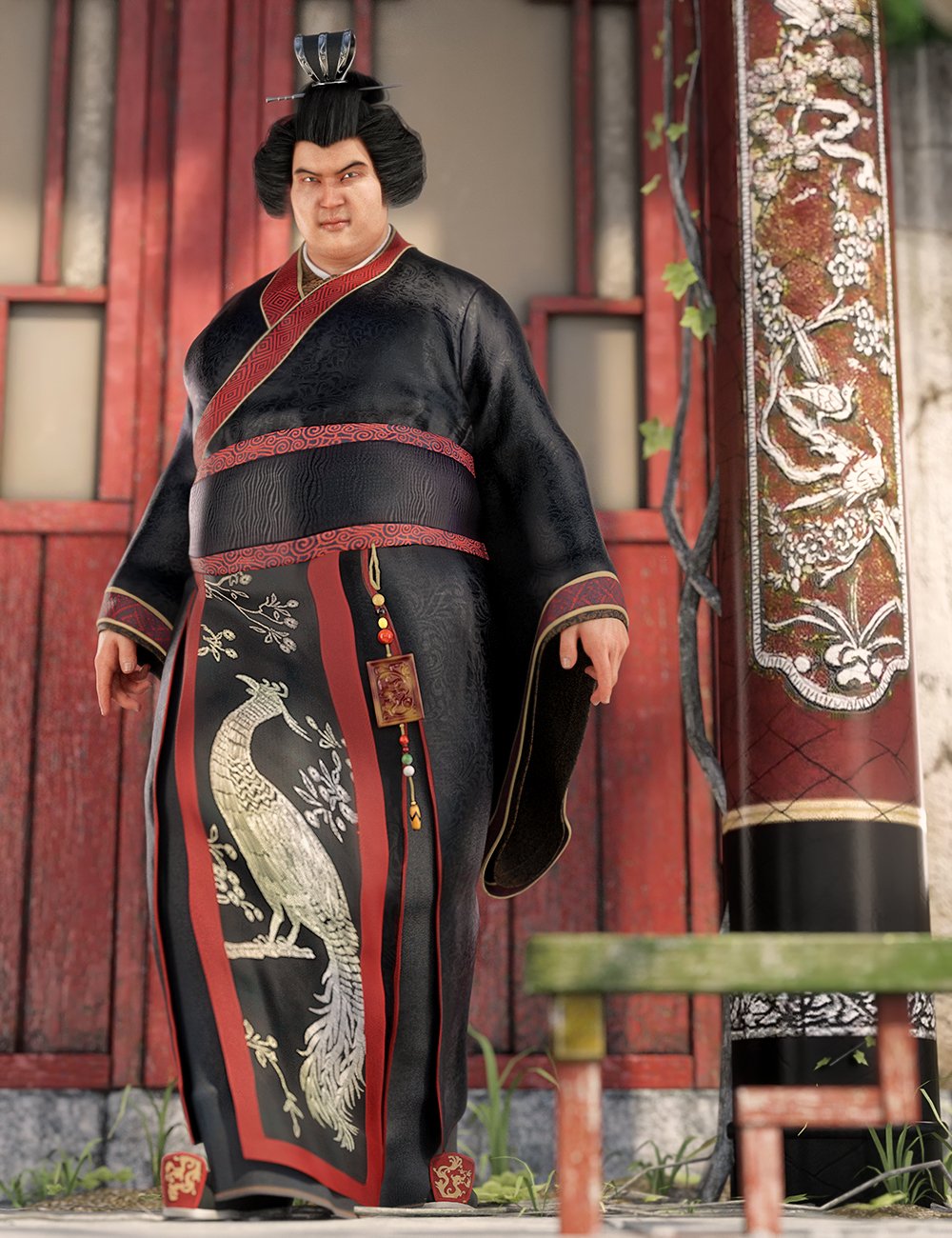 Peacock Hanfu Outfit Textures Peacock Hanfu Outfit Textures by: , 3D Models by Daz 3D