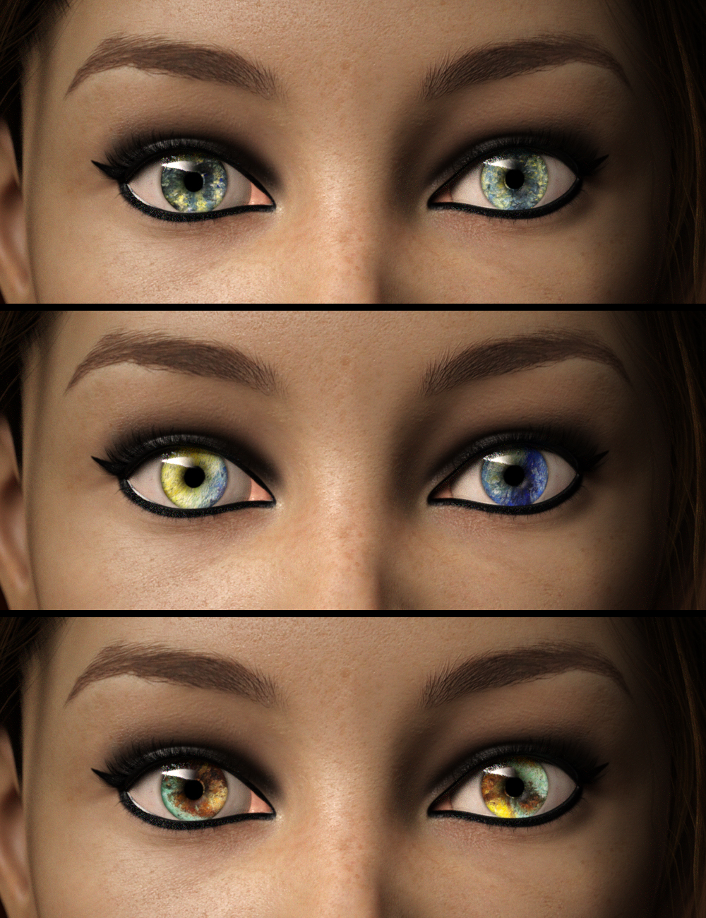 D.E.M. Impressionist Artist Eyes for Genesis 8 Female by: DeusExMachina, 3D Models by Daz 3D