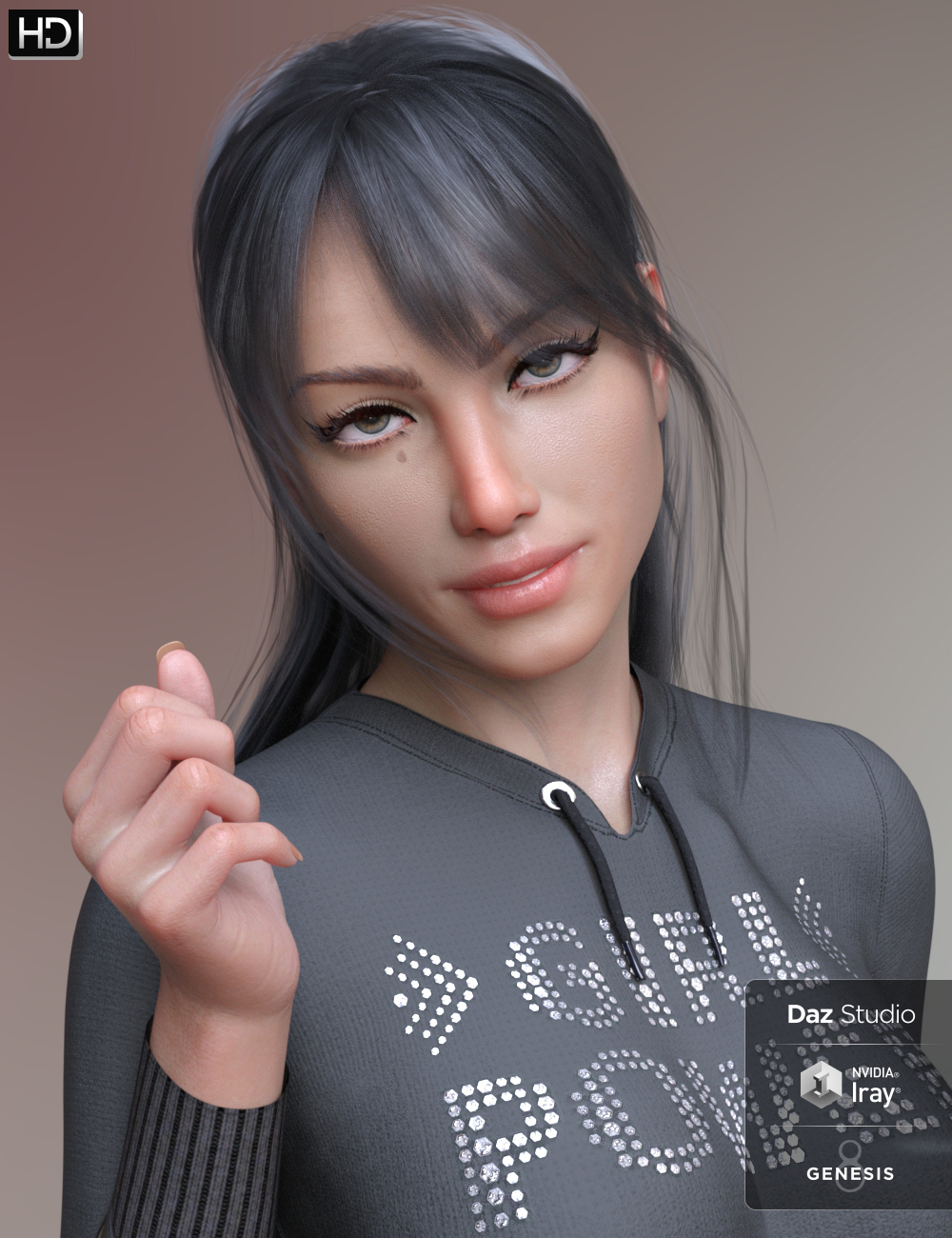 Gimena HD for Genesis 8 Female by: AkashaAnain, 3D Models by Daz 3D