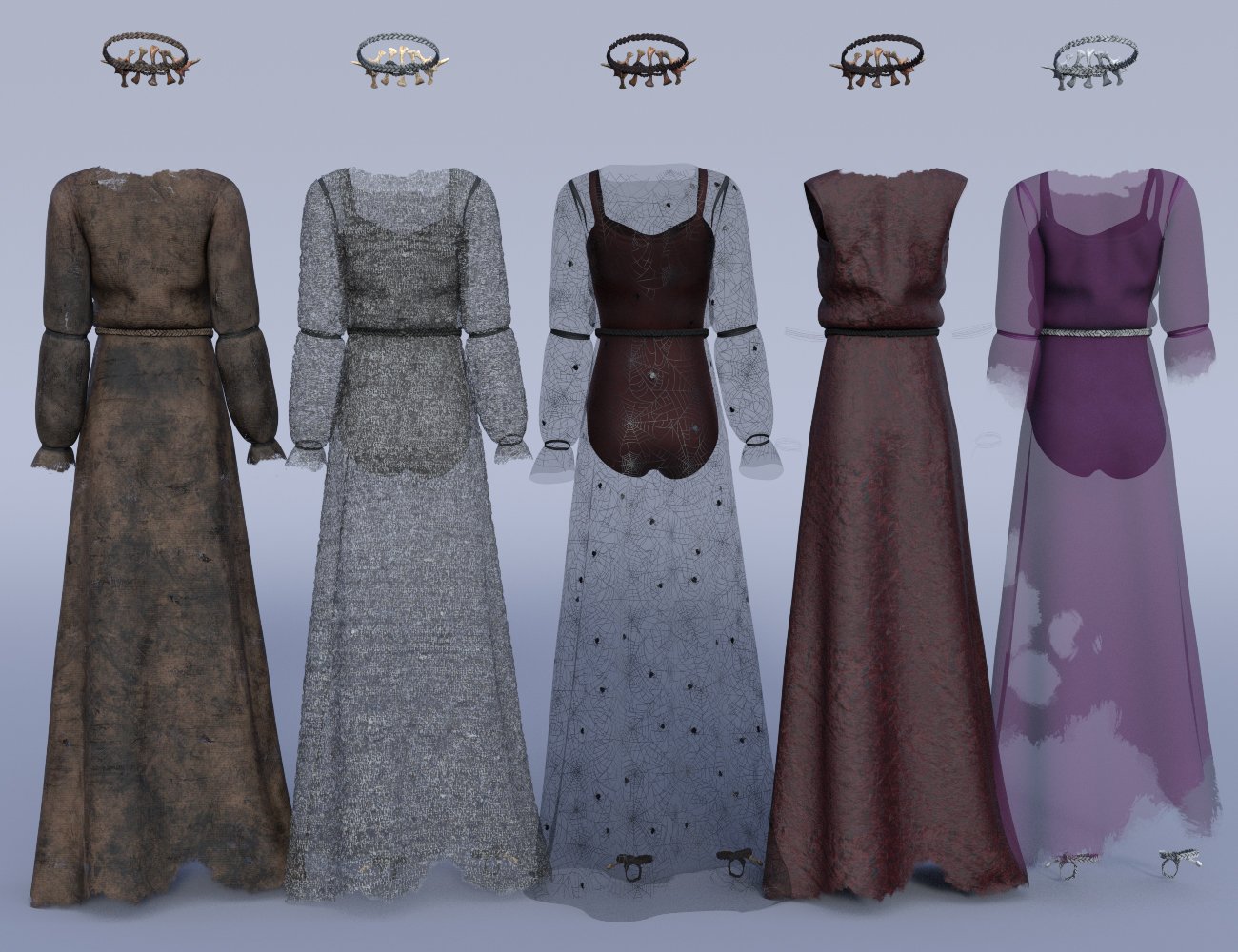dForce Dark Fairy Gown Textures dForce Dark Fairy Gown Textures by: Moonscape GraphicsSade, 3D Models by Daz 3D