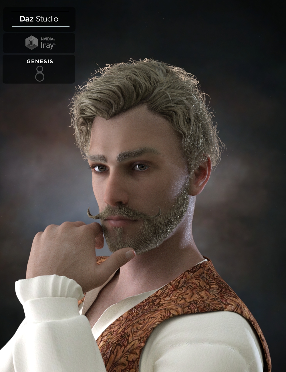 Bastien Curly Hair and Beard for Genesis 8 Male(s) Bastien Curly Hair and Beard for Genesis 8 Male(s) by: Neftis3D, 3D Models by Daz 3D