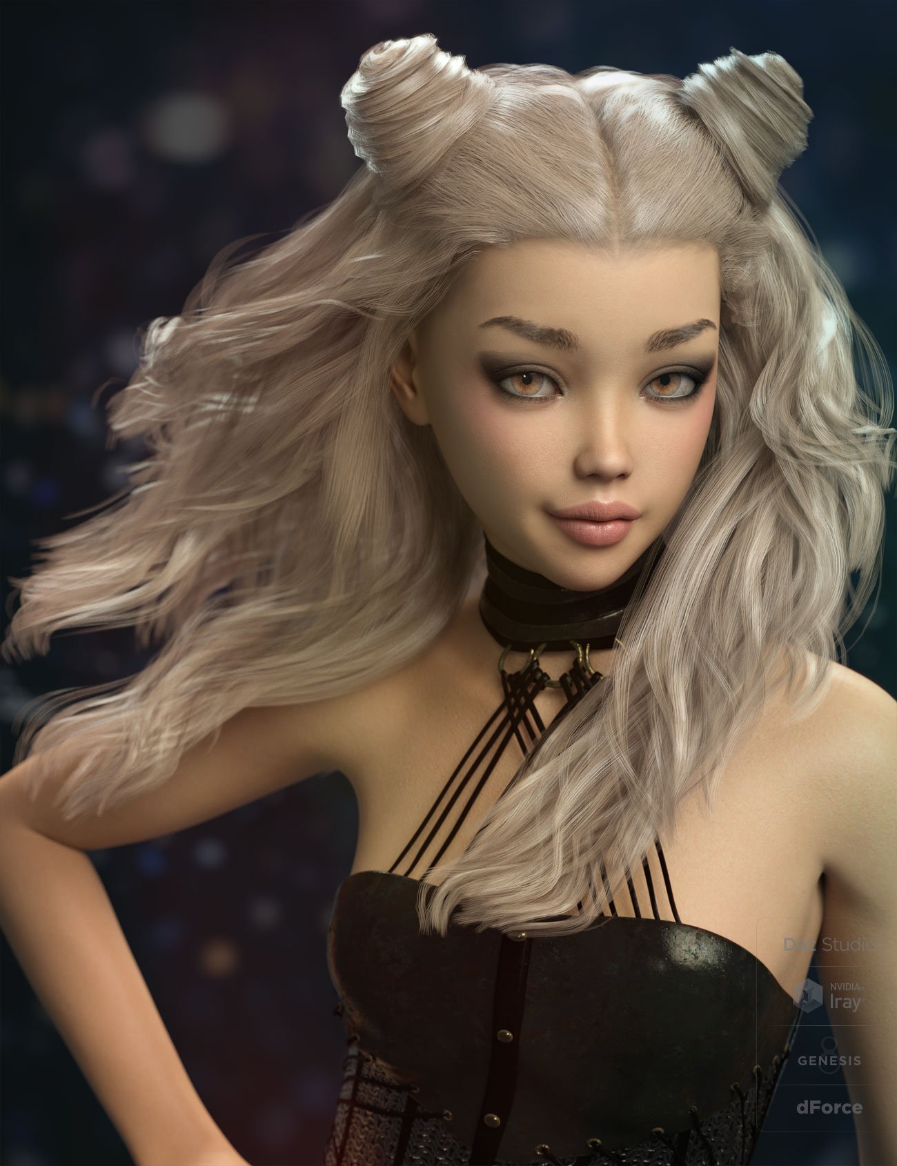 Peony Hair for Genesis 3 and 8 Female(s) Peony Hair for Genesis 3 and 8 Female(s) by: AprilYSH, 3D Models by Daz 3D