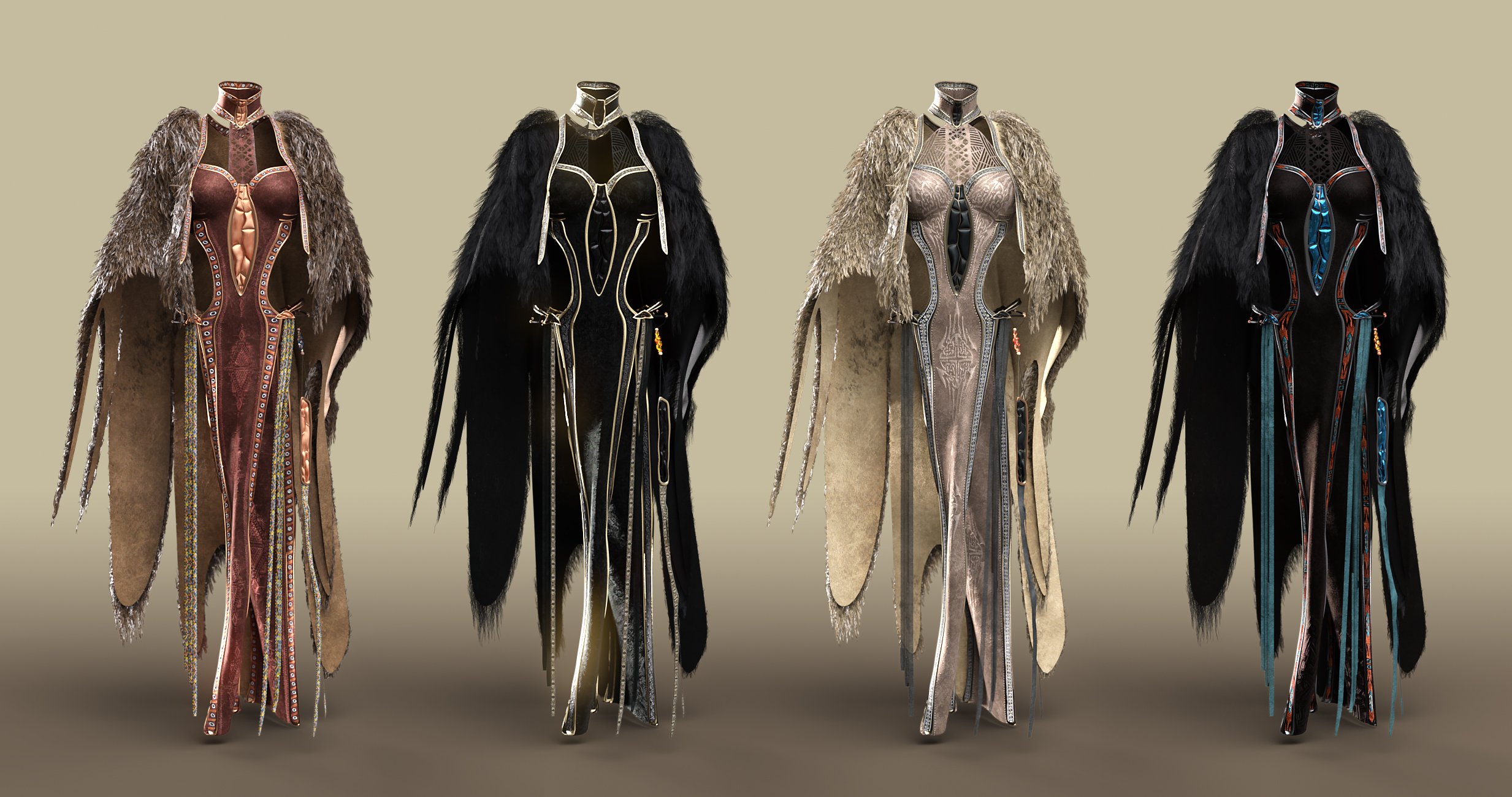 dForce Corveyn Outfit Textures by: Shox-Design, 3D Models by Daz 3D