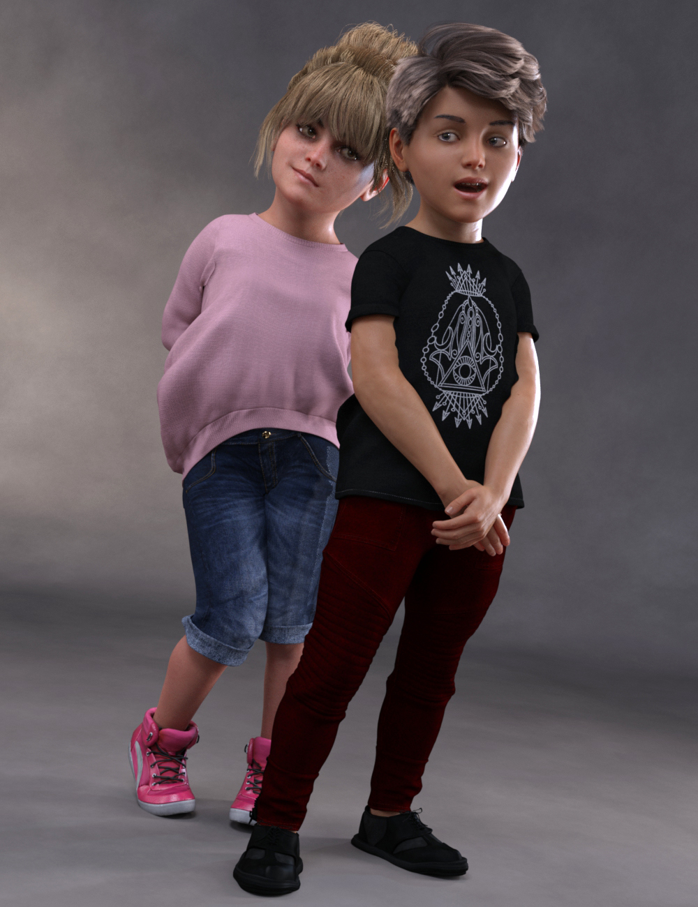Generic Kids Shapes for Genesis 8 by: , 3D Models by Daz 3D