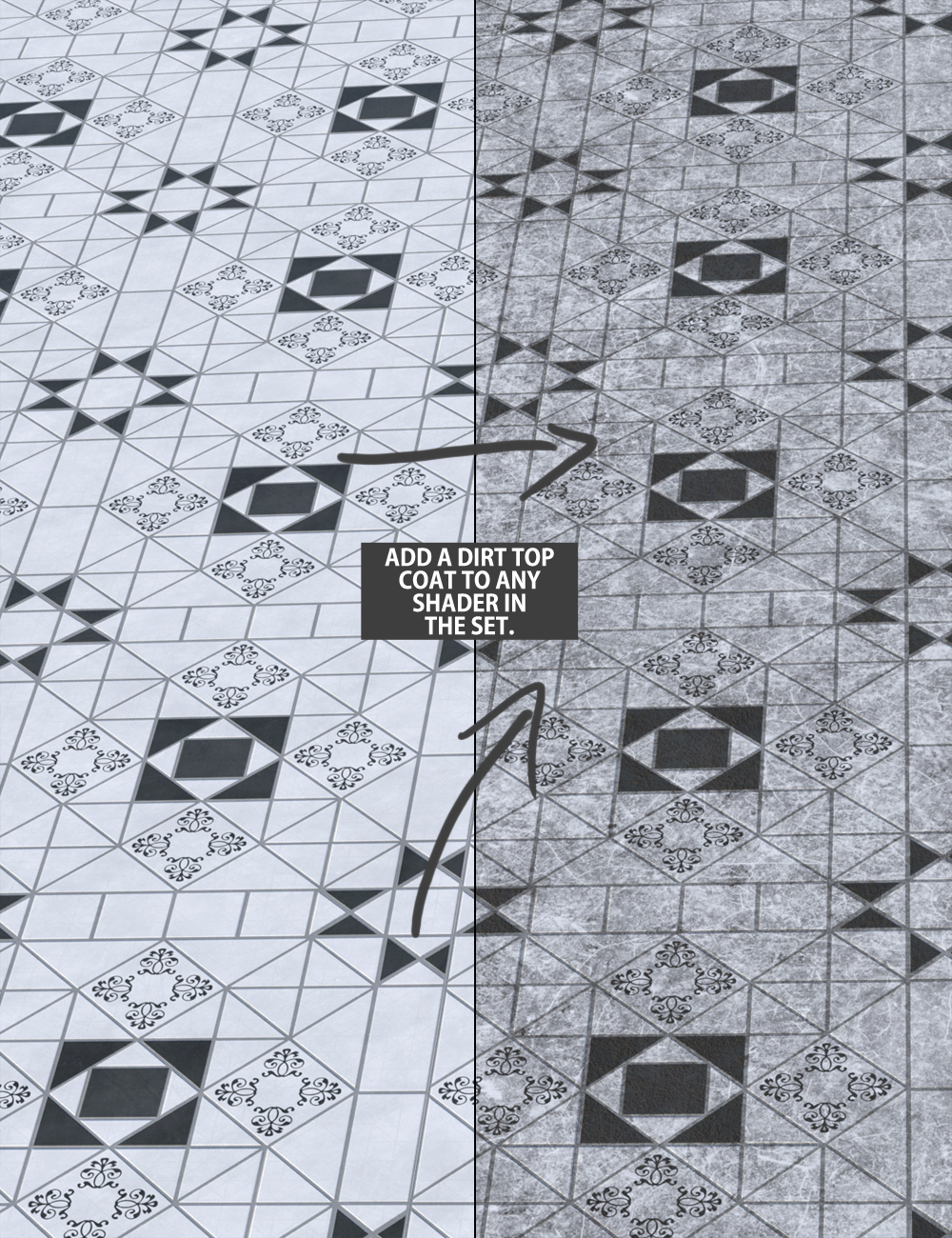 Edwardian Inspired Floor Tile Shaders Vol 2 by: ForbiddenWhispers, 3D Models by Daz 3D