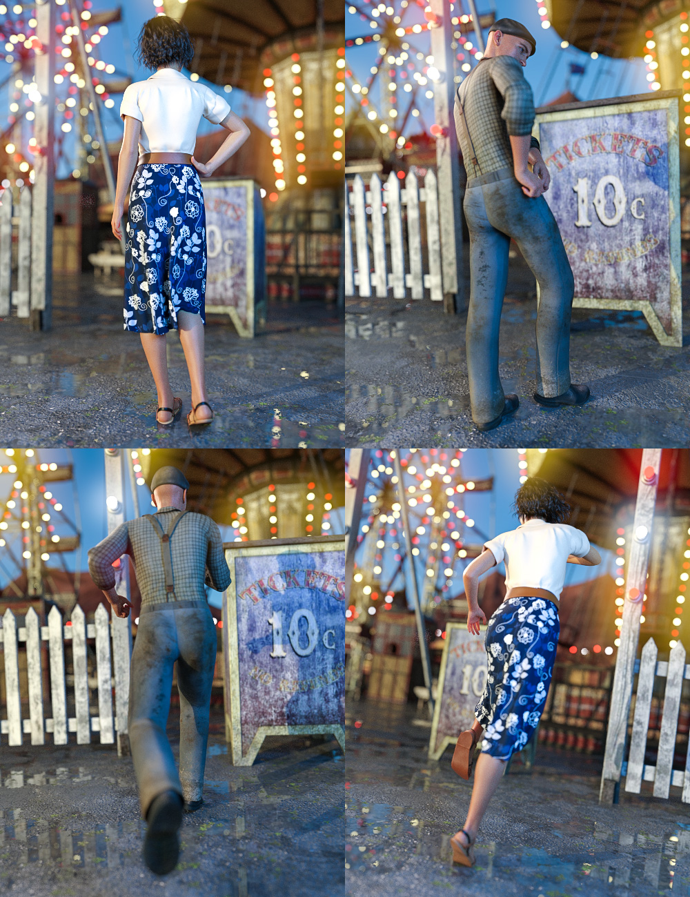 To The Carnival Poses To The Carnival Poses by: Blackbeard MediaGustef, 3D Models by Daz 3D