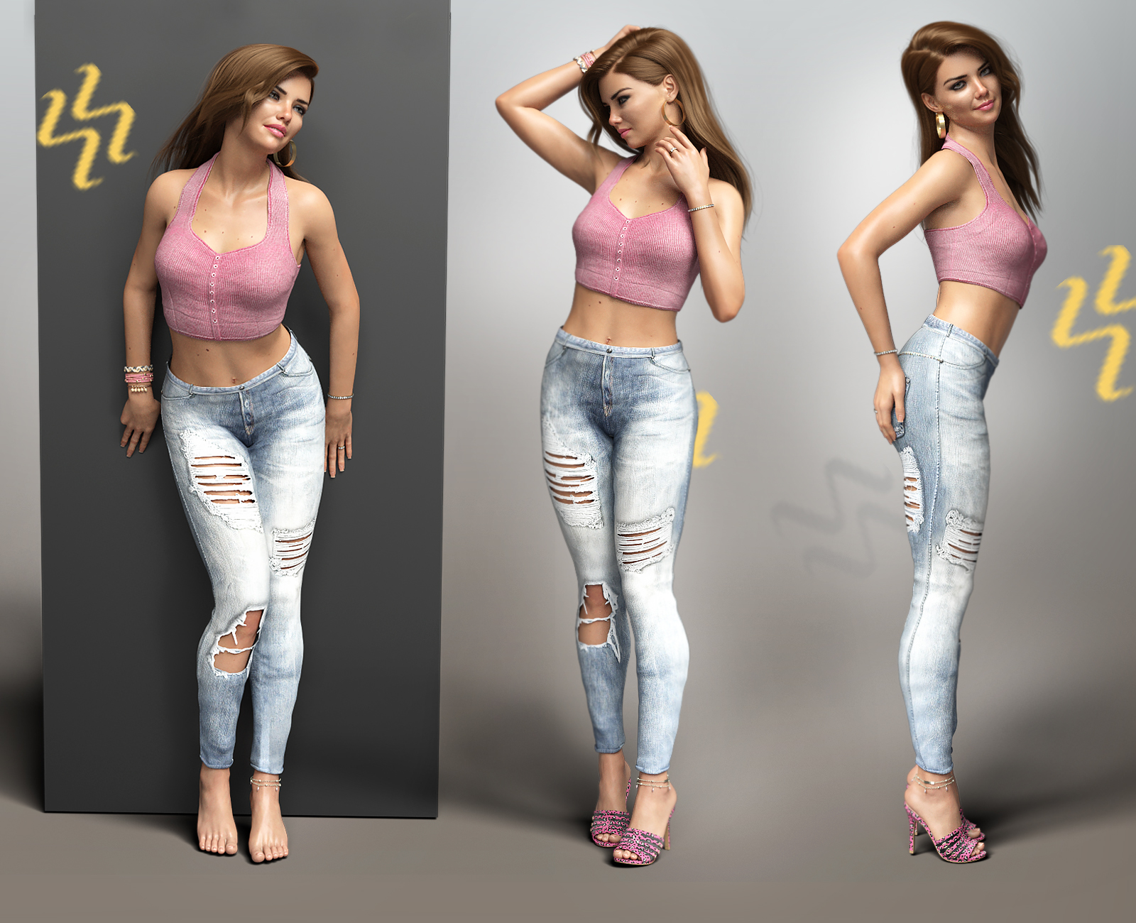 Iv Standing Pose Collection For Genesis 8 Female S Daz 3d