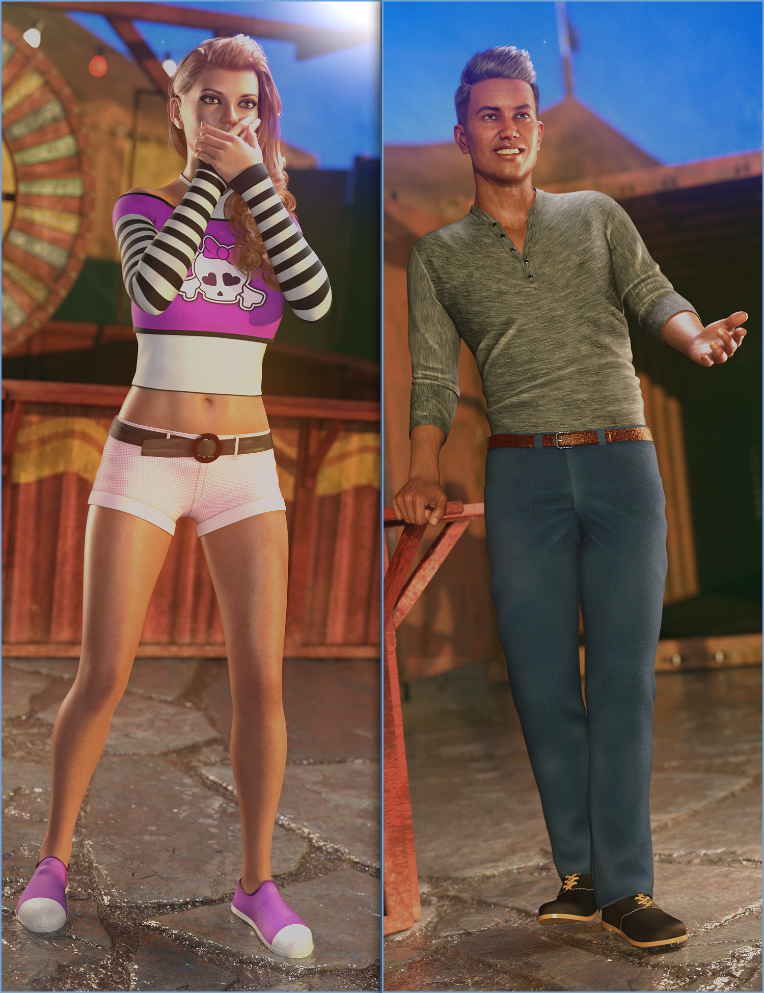 Midway Games Poses by: Blackbeard MediaGustef, 3D Models by Daz 3D