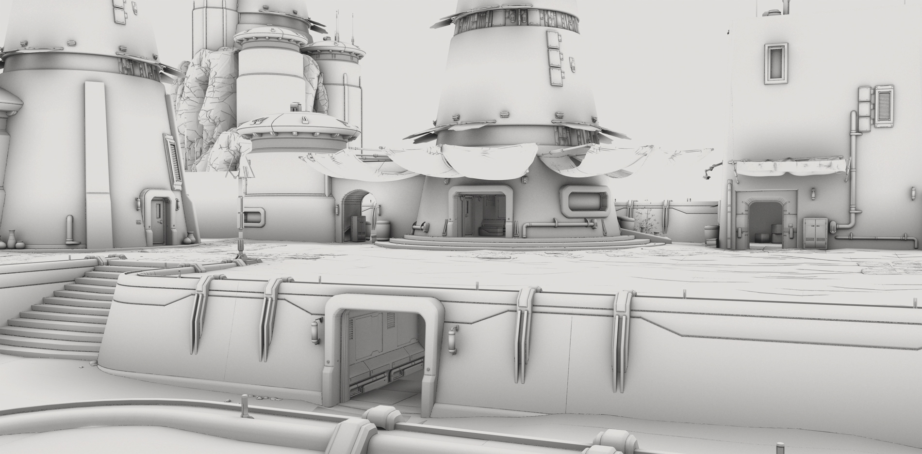 Frontier Outpost Frontier Outpost by: Stonemason, 3D Models by Daz 3D