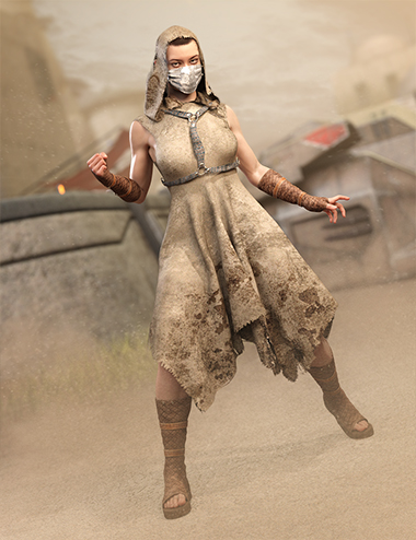dForce CB Dystopian Dream Clothing Set for Genesis 8 Female(s) by: CynderBlueShox-Design, 3D Models by Daz 3D