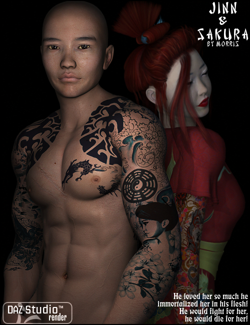 Jinn for V4 Male & Vittorio Jinn for V4 Male & Vittorio by: Morris, 3D Models by Daz 3D