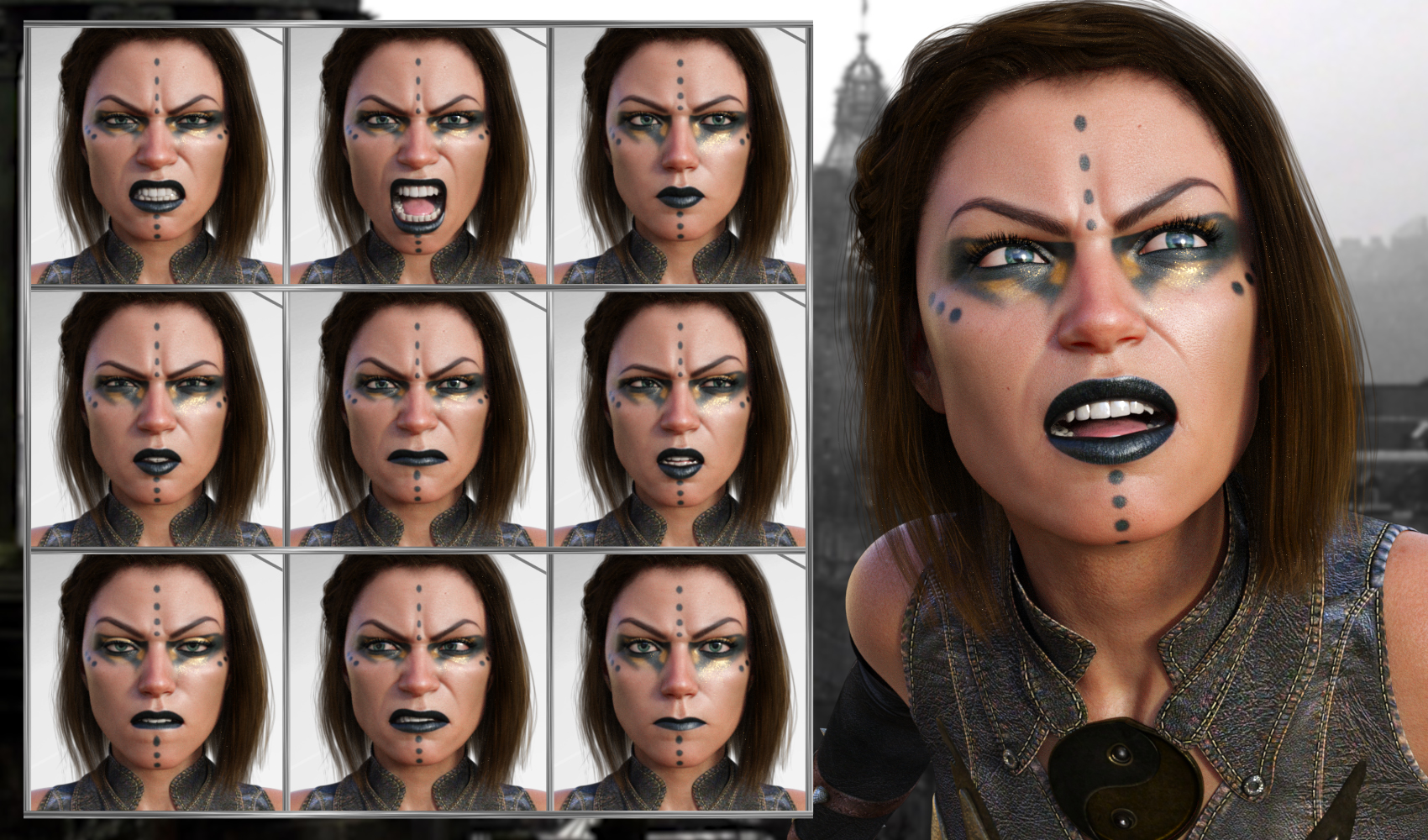 Discoverer - Expressions for Genesis 8 Female and Angharad 8 by: JWolf, 3D Models by Daz 3D