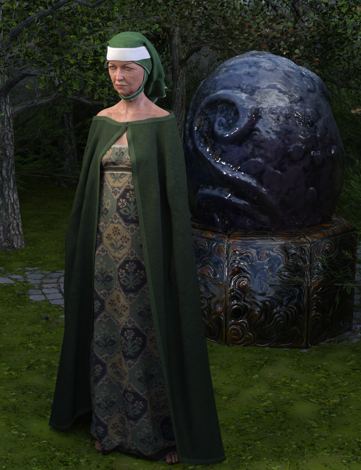 dForce Fairy Tale Dress for Genesis 8 Female(s) by: Oskarsson, 3D Models by Daz 3D