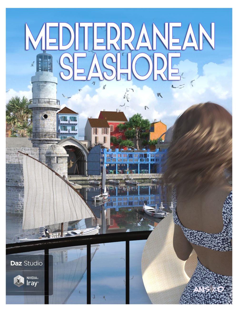 Mediterranean Seashore by: Ansiko, 3D Models by Daz 3D