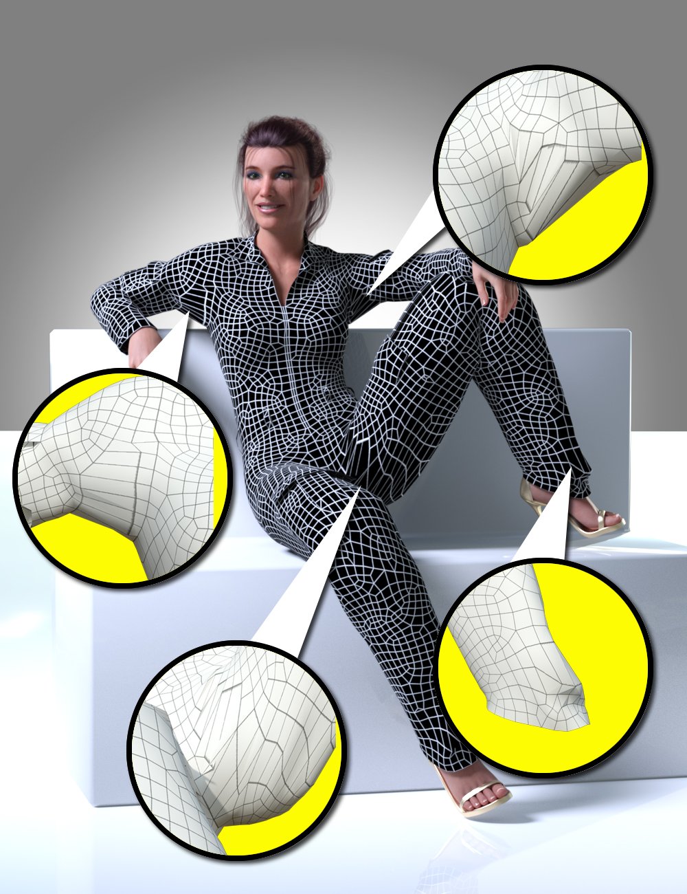 pJCM Poses - For Clothing Creators for Genesis 8 by: DarkEdgeDesign, 3D Models by Daz 3D