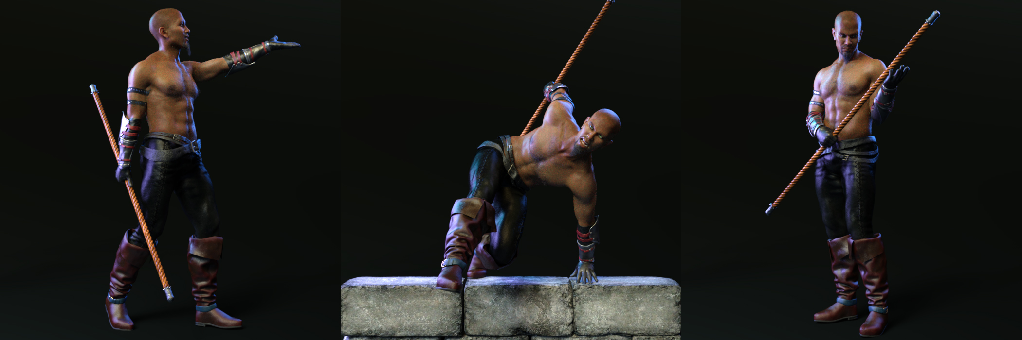 Melee Strike Poses Expressions And Prop For Genesis 8 Daz 3d