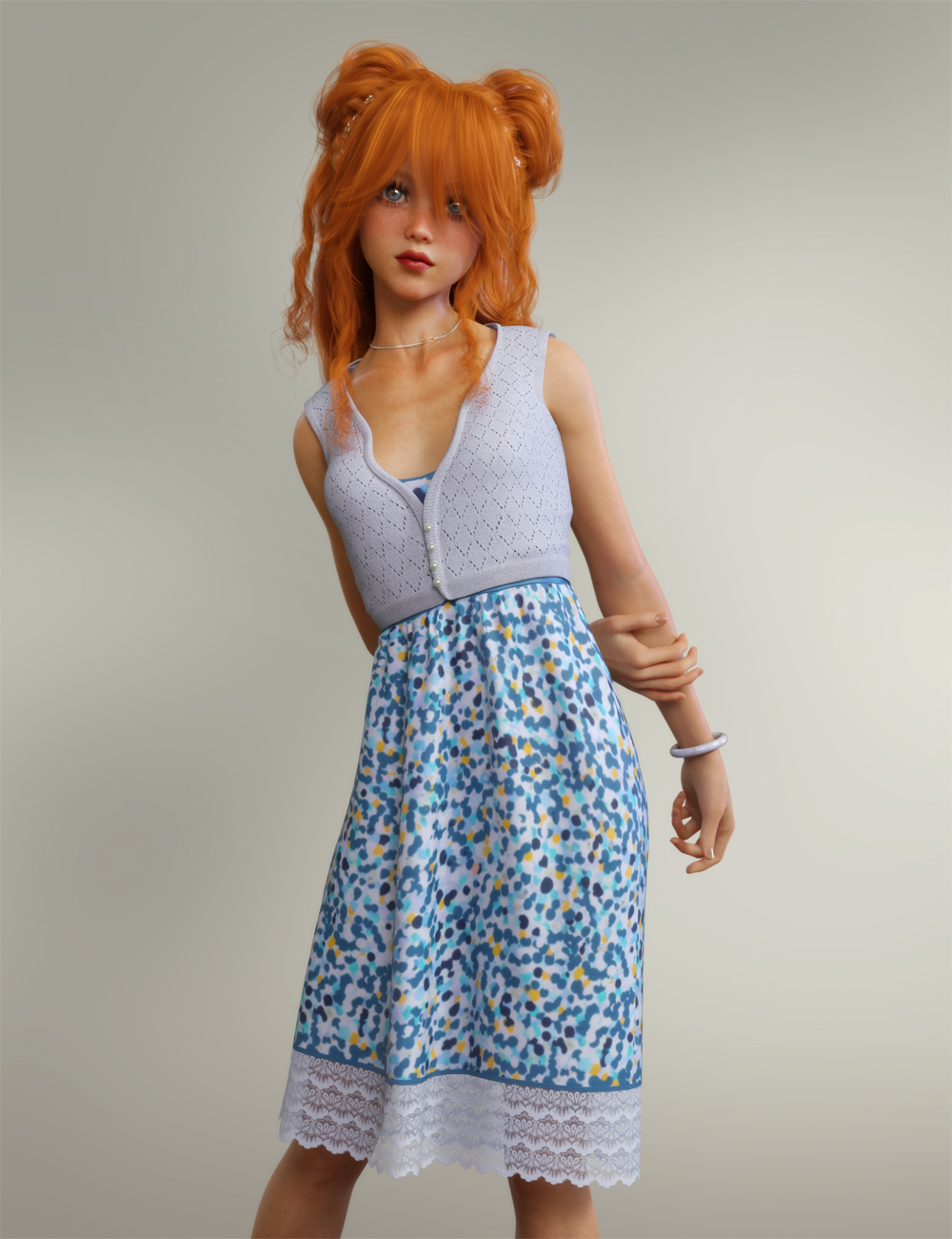dForce Midsummer Outfit for Genesis 8 Female(s) by: AmaranthPixelTizzyFit, 3D Models by Daz 3D