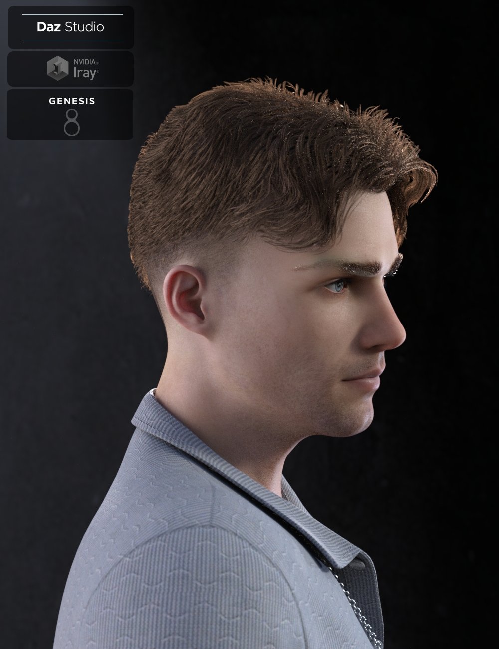 Nathan Fade Haircut and Beard for Genesis 8 Male Nathan Fade Haircut and Beard for Genesis 8 Male by: Neftis3D, 3D Models by Daz 3D