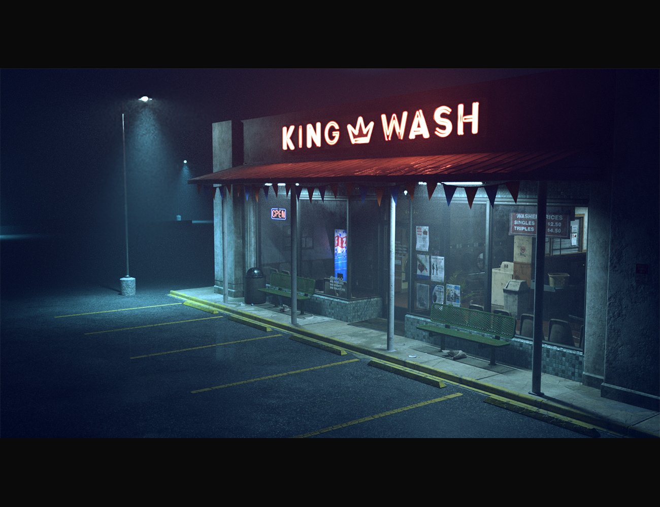 King Wash Laundromat by: Dekogon Studios, 3D Models by Daz 3D