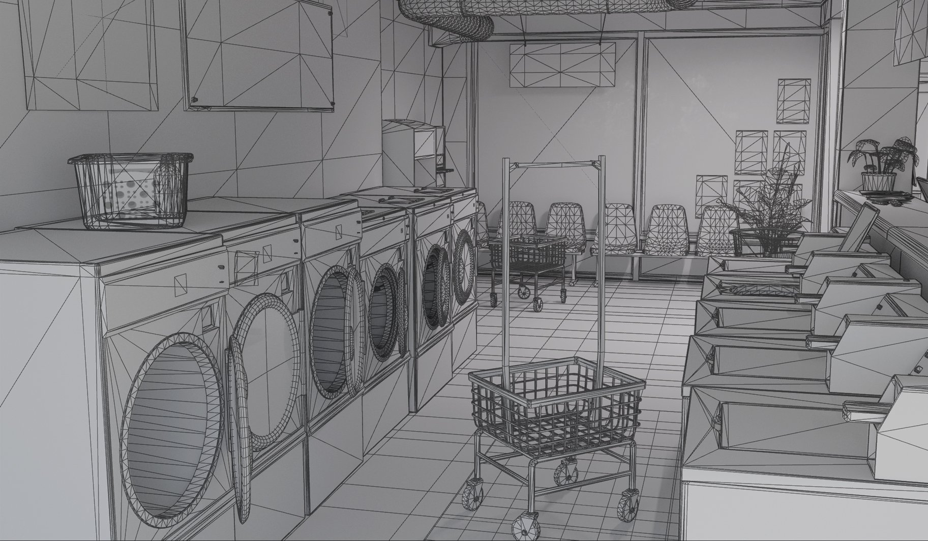 King Wash Laundromat by: Dekogon Studios, 3D Models by Daz 3D