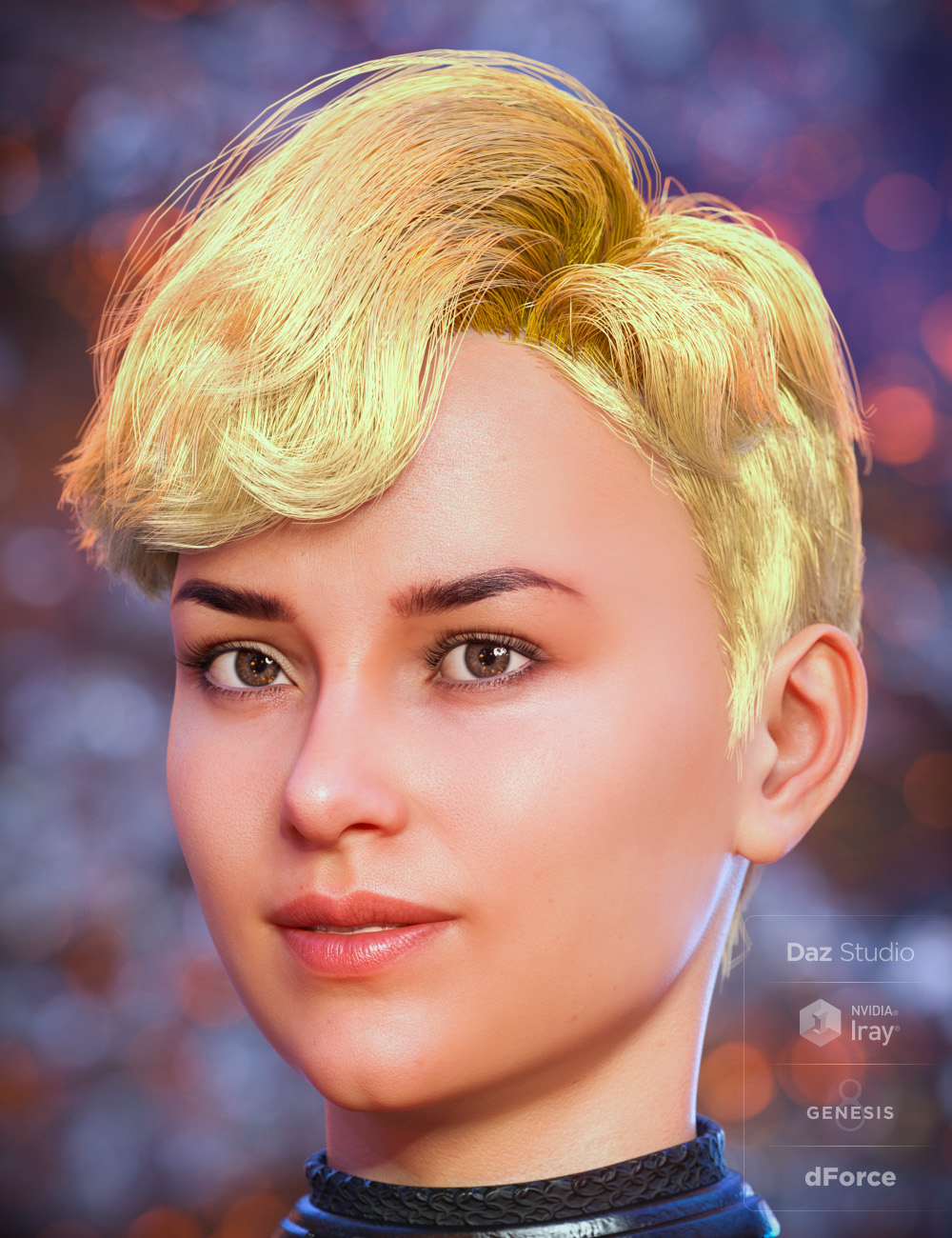 Angharad 8 Hair by: , 3D Models by Daz 3D