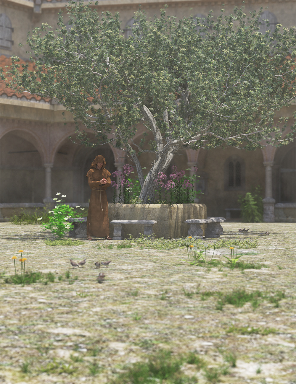 Olive Grove - Ancient Olive Trees by: MartinJFrost, 3D Models by Daz 3D