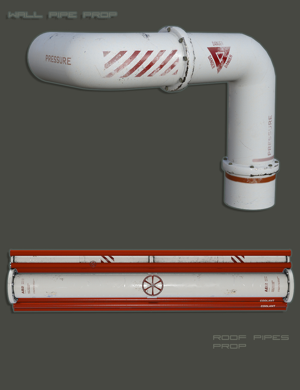 Submarine Corridor Kit by: The AntFarm, 3D Models by Daz 3D