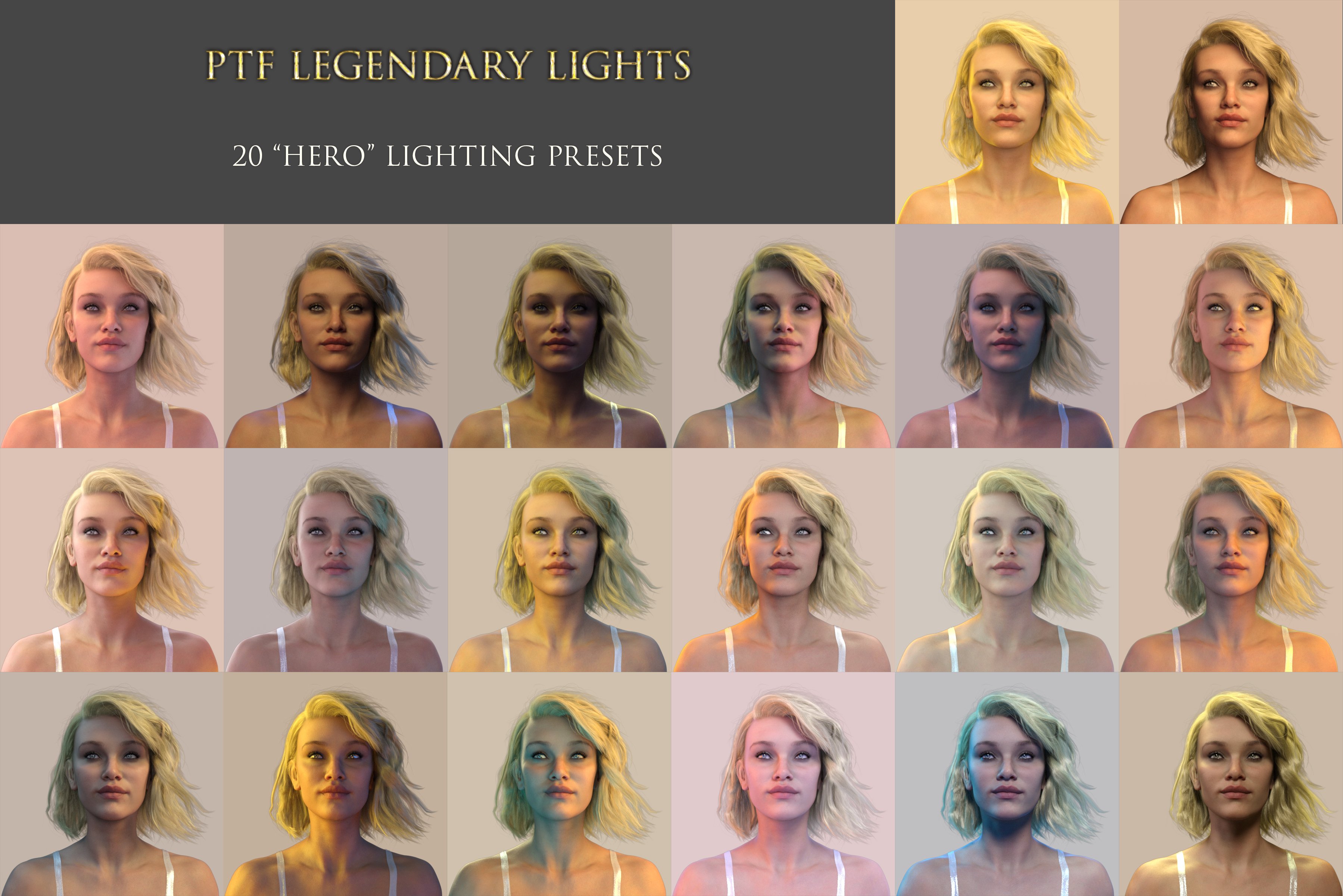 PTF Legendary Lights by: PixelTizzyFit, 3D Models by Daz 3D