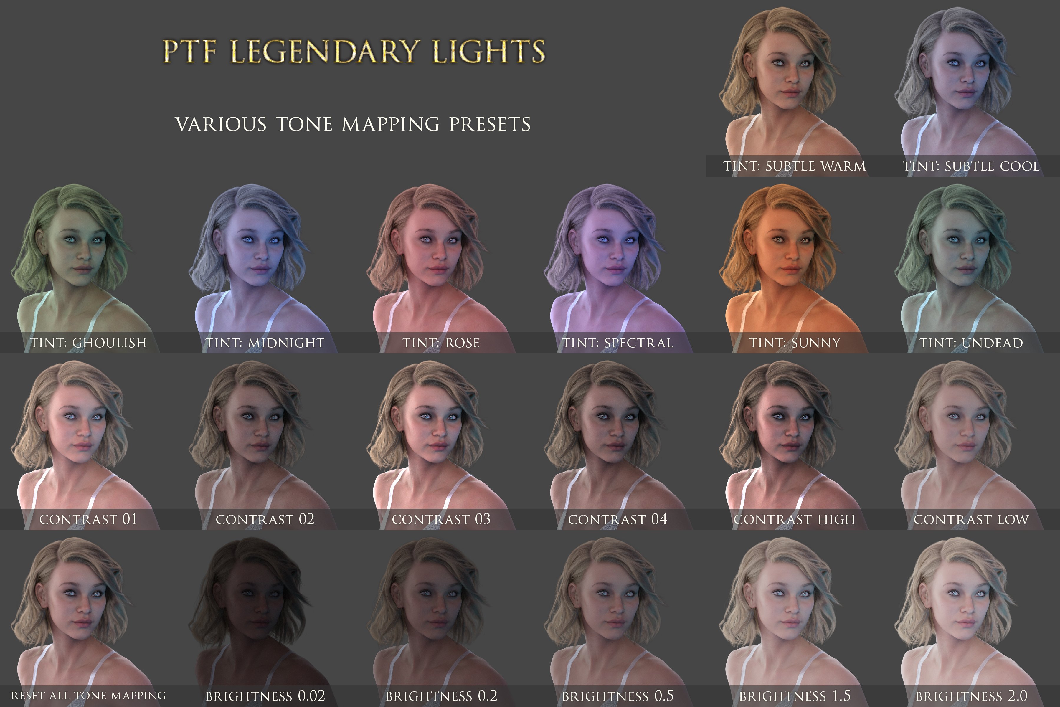 PTF Legendary Lights by: PixelTizzyFit, 3D Models by Daz 3D