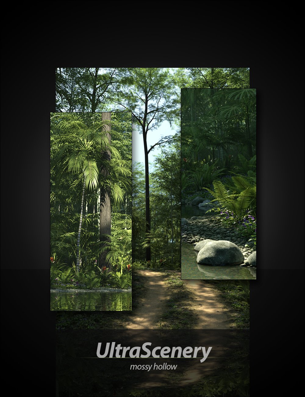 UltraScenery - Mossy Hollow by: HowieFarkes, 3D Models by Daz 3D