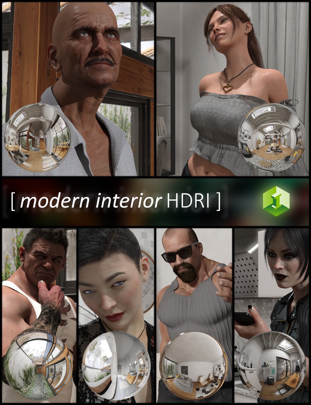 Modern Interiors HDRI by: JDA HDRI, 3D Models by Daz 3D