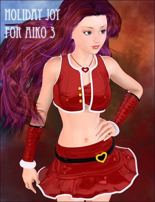Holiday Joy for Aiko 19 Holiday Joy for Aiko 19 by: 4blueyes, 3D Models by Daz 3D