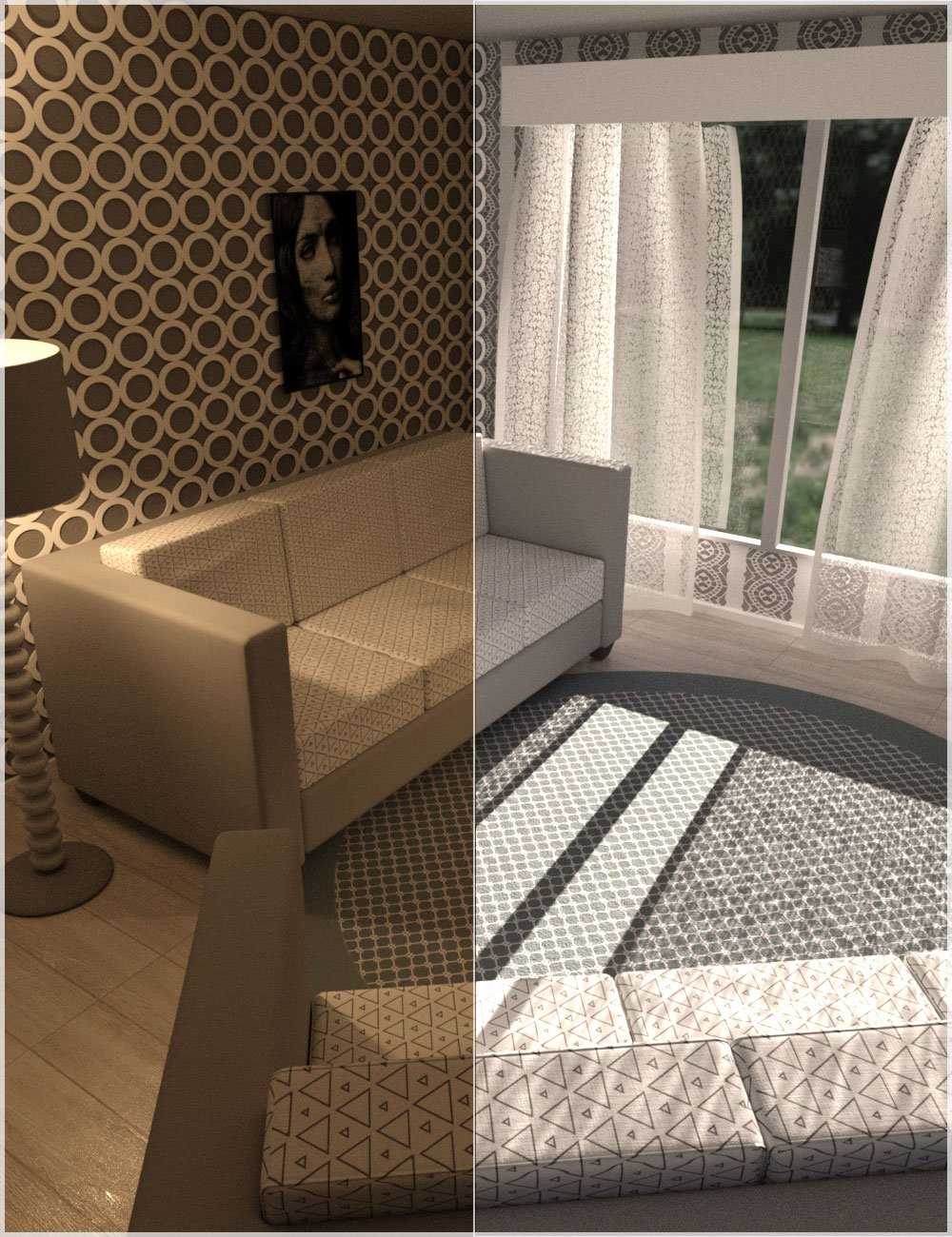 The Simple Room by: Belladzines, 3D Models by Daz 3D