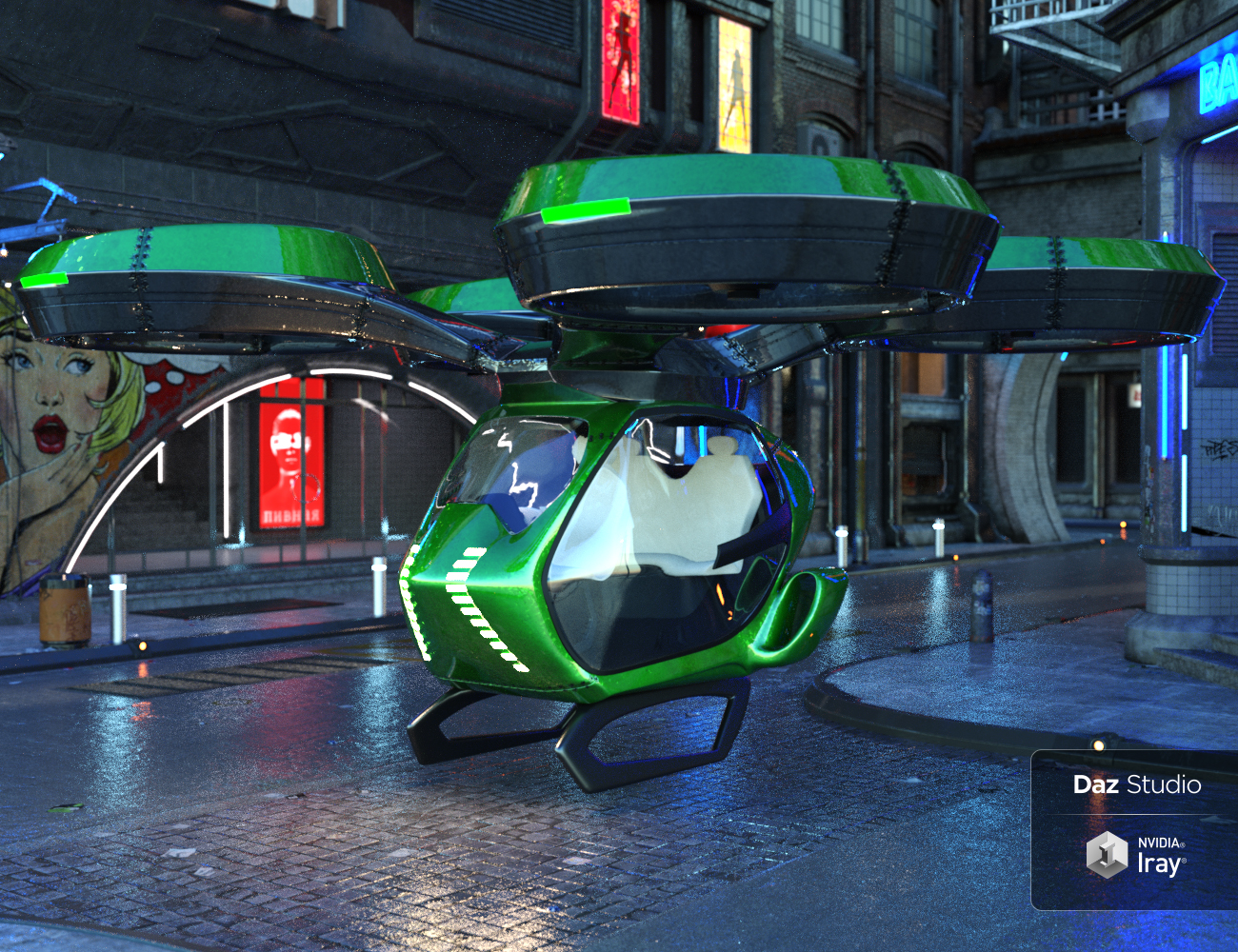 Drone Taxi by: Charlie, 3D Models by Daz 3D