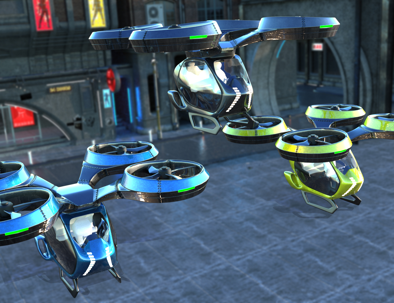 Drone Taxi by: Charlie, 3D Models by Daz 3D