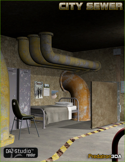 City Sewer by: Predatron, 3D Models by Daz 3D