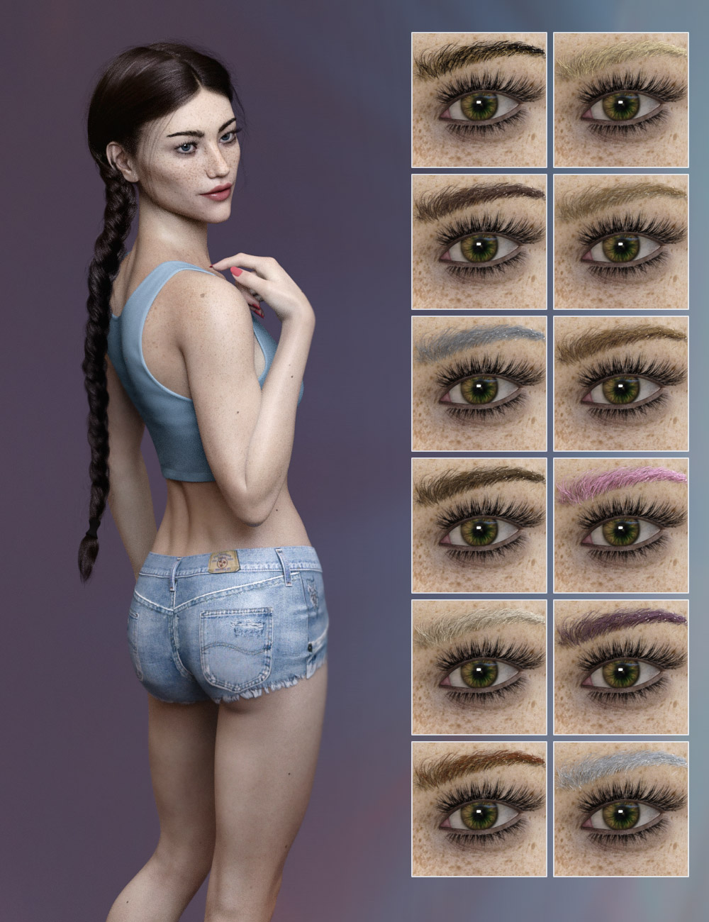 Mari HD for Genesis 8 Female by: Colm Jackson, 3D Models by Daz 3D