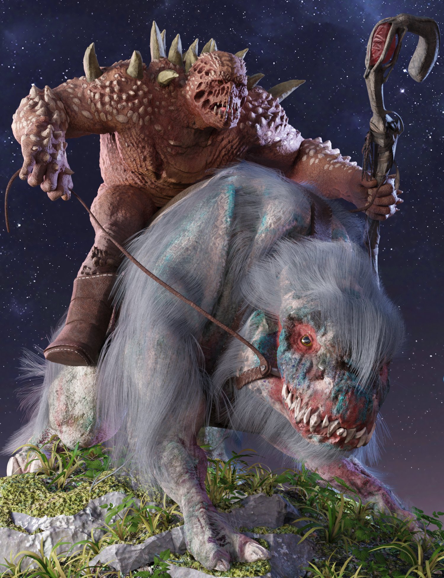 Age of Monsters Bundle by: , 3D Models by Daz 3D