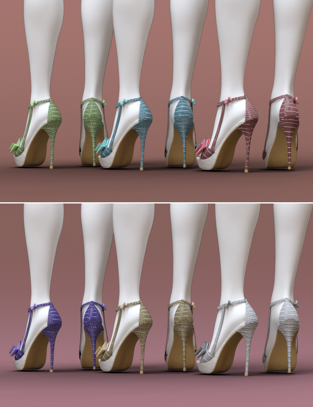 Juna High Heels and Clutch for Genesis 8 Female(s) by: Immersive-DreamWorldHexekati, 3D Models by Daz 3D