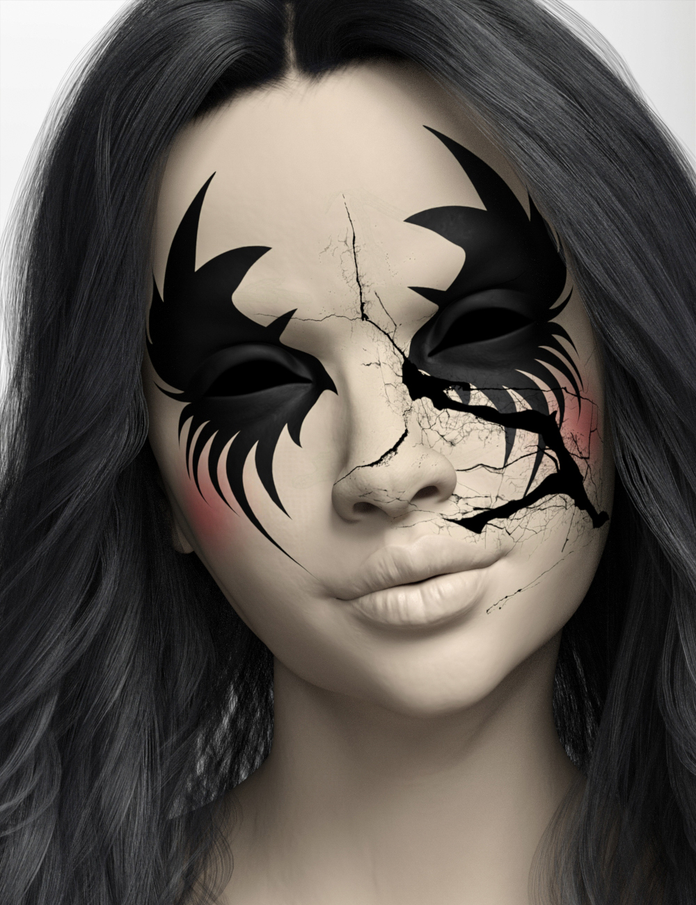 Tid bold endelse D.E.M. Broken Doll Makeup for Genesis 8 Female | Daz 3D