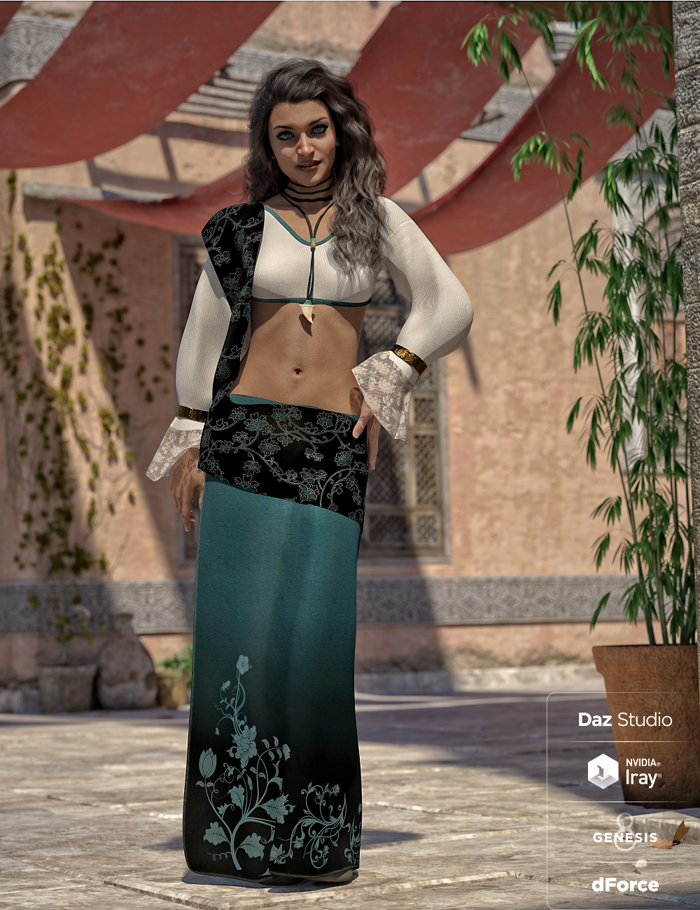 dForce Shanara Outfit for Genesis 8 Females dForce Shanara Outfit for Genesis 8 Females by: ArienPoisenedLily, 3D Models by Daz 3D